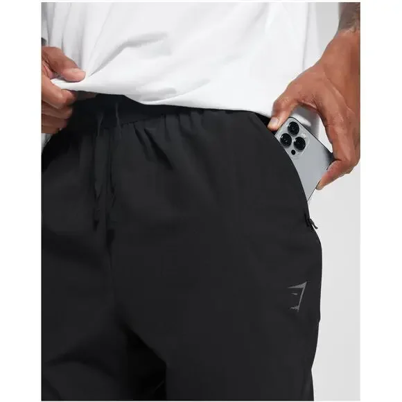 Gymshark Sport Run Pants Slim Fit Black Mens Breathable Joggers Size Small - Picture 6 of 12